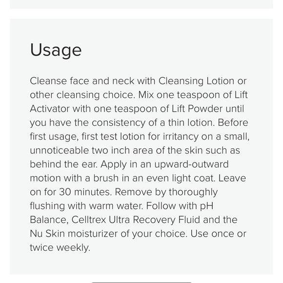 NuSkin Face Lift Powder and Activator - Picture 4 of 5